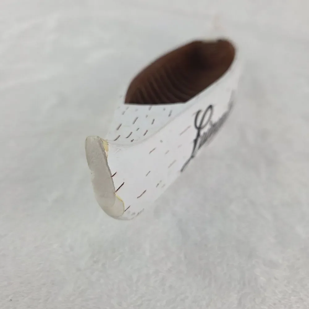 Vintage Leinenkugel's Oktoberfest Birch Bark Canoe Beer Tap Handle